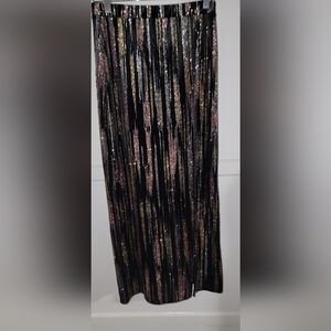 NWT Topshop Black and Gold Pencil Skirt Size 4
